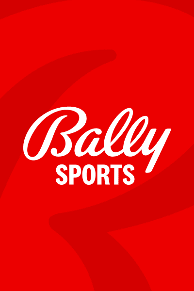 Red and white Bally Sports logo
